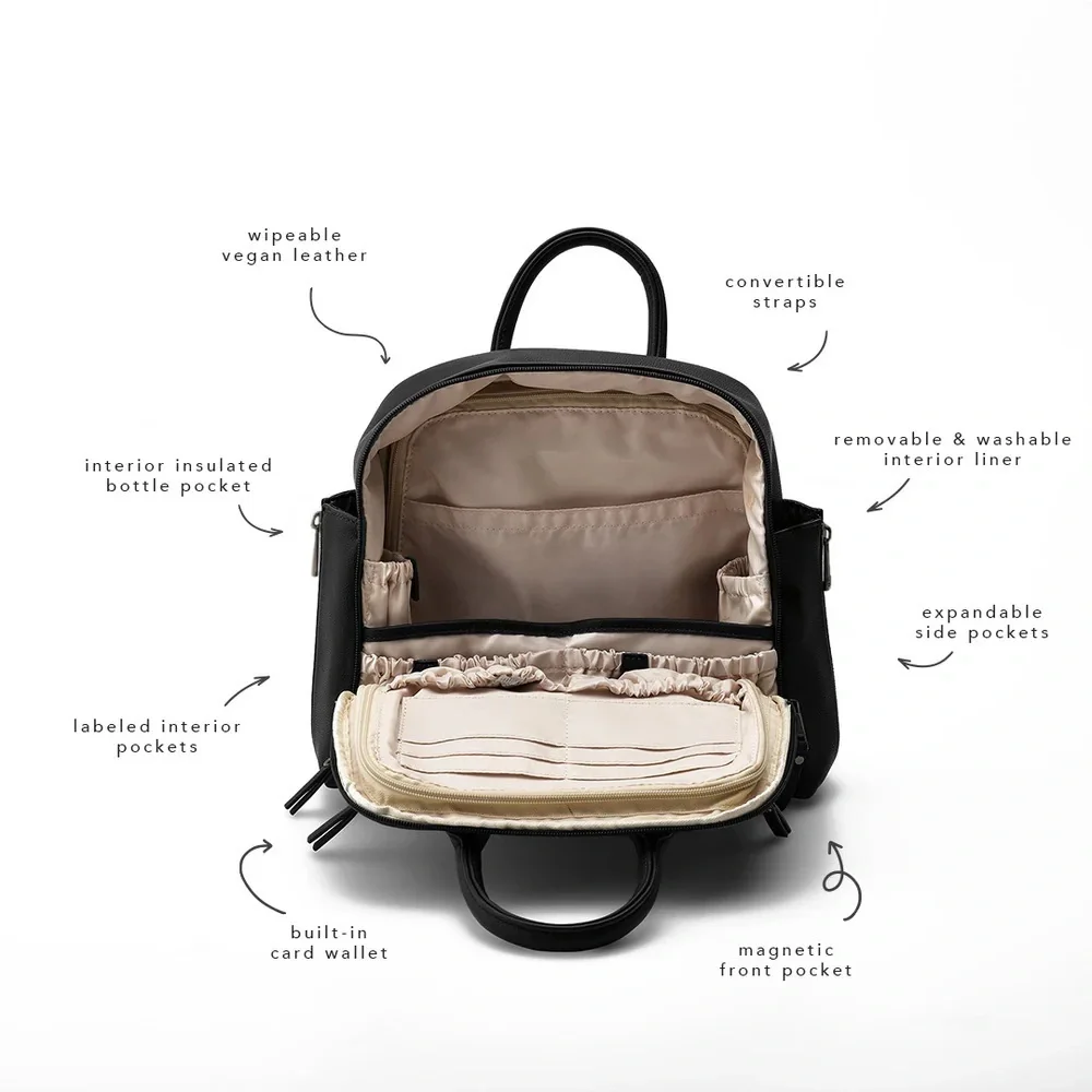 Ayla Diaper Bag Mini in Black NWOT